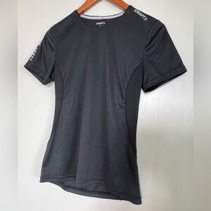 Craft Women’s Running Tee | Black | Size S | Reflective Performance Top